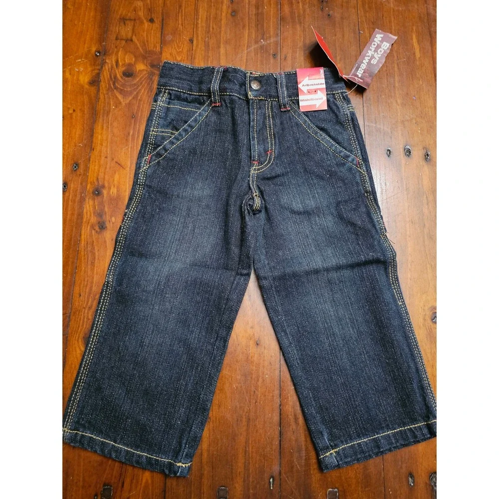 Levi Boys Workwear Carpenter Jeans Dark Wash Denim 2T Vintage 2006 NWT